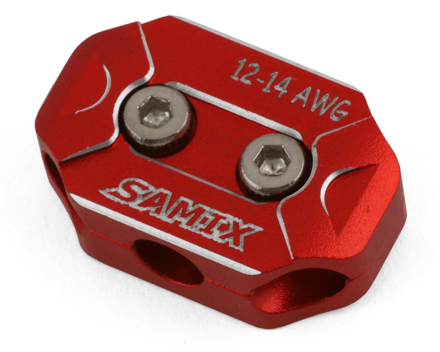 Pince d'organisateur de fil de moteur Samix 12-14AWG (rouge)