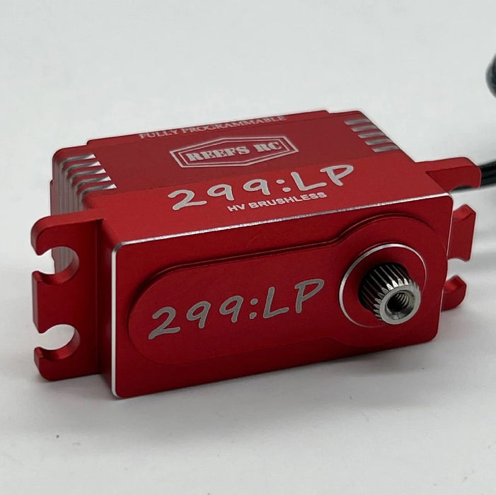 Reefs 299LP Programmable Water Resistant Racing Servo - 313oz 0.057sec@8.4V - Red