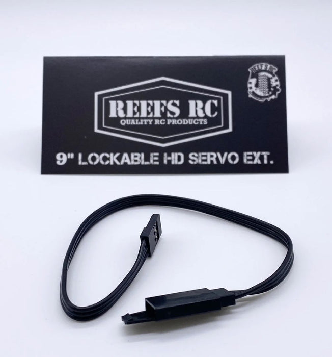 Reefs 9" Lockable HD Servo Extension - Male to Female, 22AWG