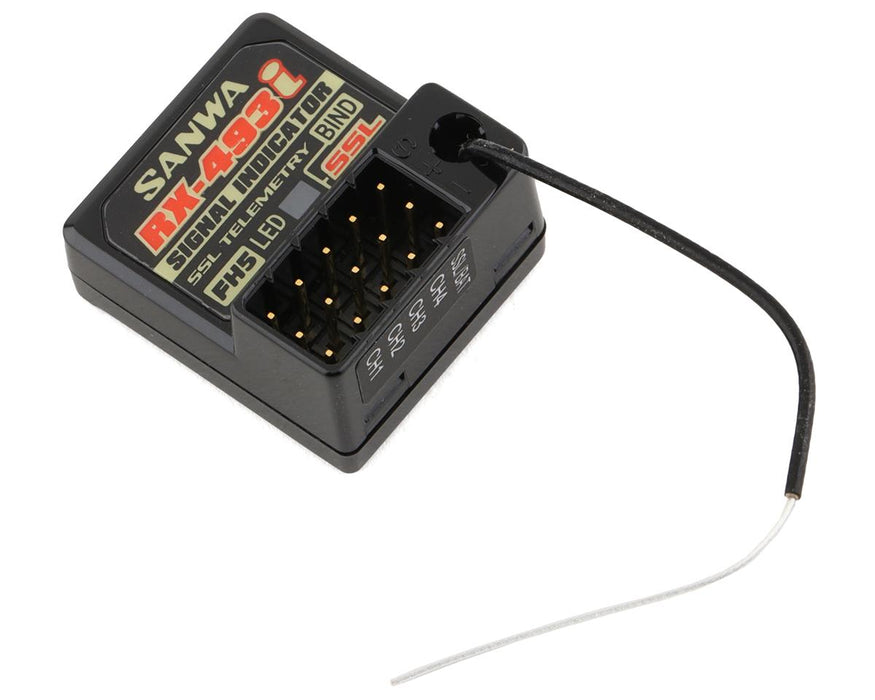 Récepteur de télémétrie Sanwa/Airtronics RX-493i M17/MT-5 2,4 GHz 4 canaux FHSS-5