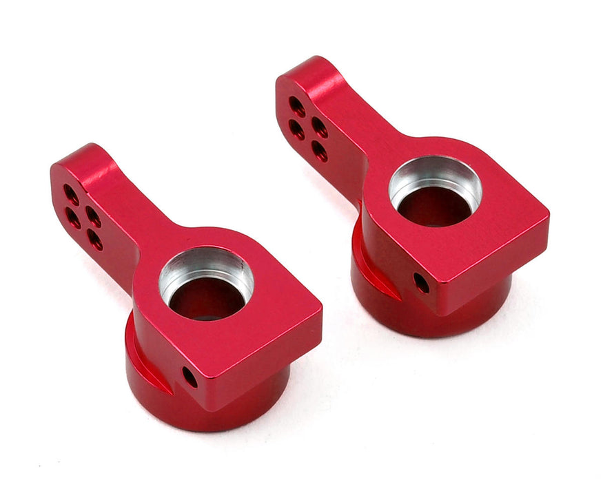 Supports de moyeu arrière en aluminium ST Racing Concepts Arrma (2) (rouge)