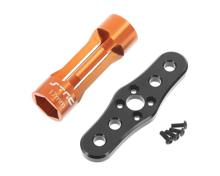 ST Racing Concepts Aluminum 17mm Hex Lightweight Long Shank Wrench (Orange)