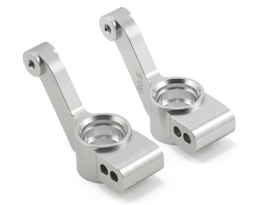 Supports de moyeu arrière en aluminium 0,5° ST Racing Concepts (argent) (2)