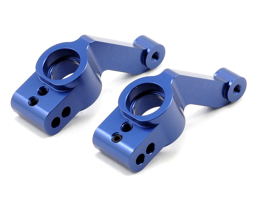 Supports de moyeu arrière en aluminium ST Racing Concepts (bleu) (2) (Slash 4x4)