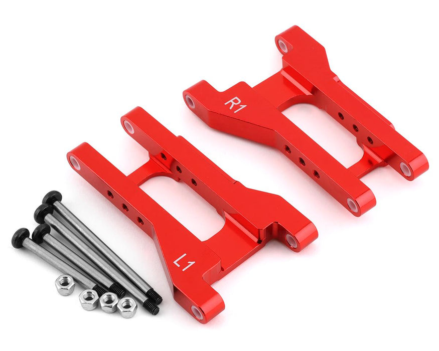 ST Racing Concepts Traxxas Drag Slash Bras arrière à pincement en aluminium (rouge)