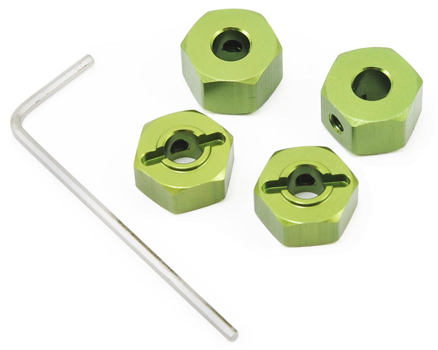 ST Racing Concepts Roue hexagonale en aluminium « Lock Pin Style » de 12 mm (Vert)