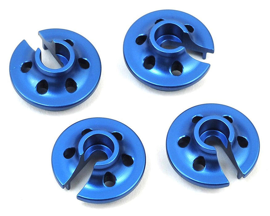 ST Racing Concepts Traxxas 4Tec 2.0 Supports d'amortisseur inférieur en aluminium (4) (Bleu)