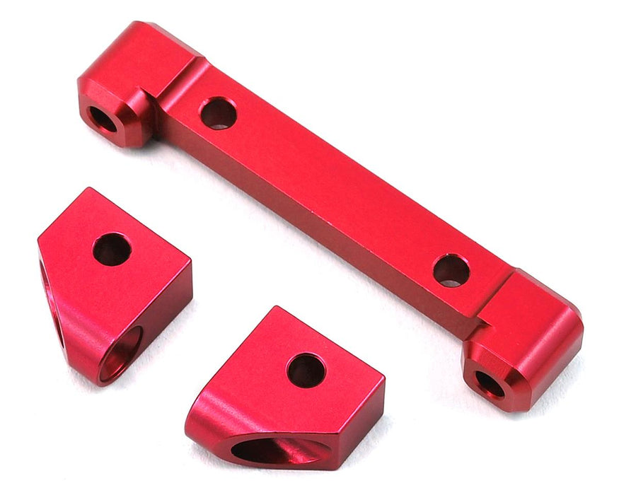 ST Racing Concepts Traxxas 4Tec 2.0 Blocs de goupilles de charnière avant en aluminium (rouge)