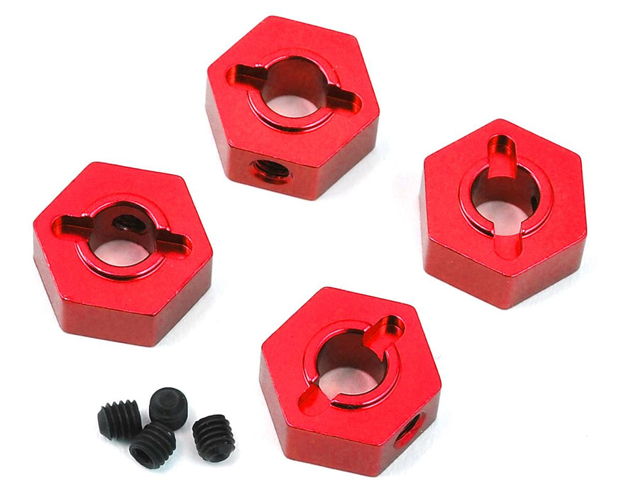 ST Racing Concepts Aluminum Hex Adapters for Traxxas 4Tec 2.0 (4) (Red)