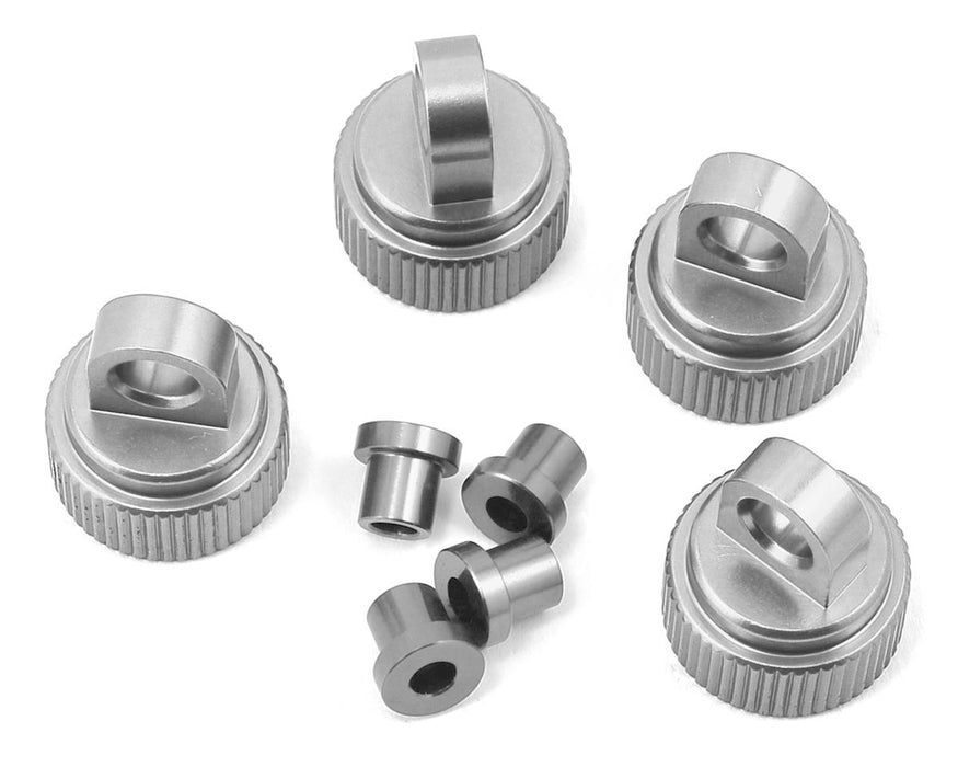 ST Racing Concepts Aluminum Shock Caps for Traxxas 4Tec 2.0 (4) (Silver)