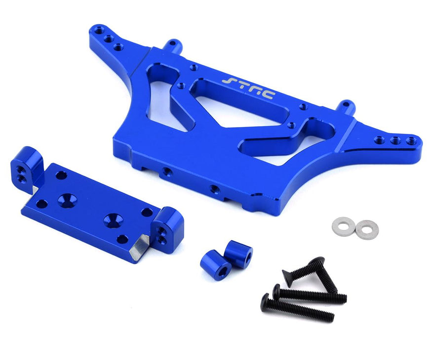 ST Racing Concepts Traxxas Drag Slash Tour d'amortisseur arrière HD en aluminium (bleu)