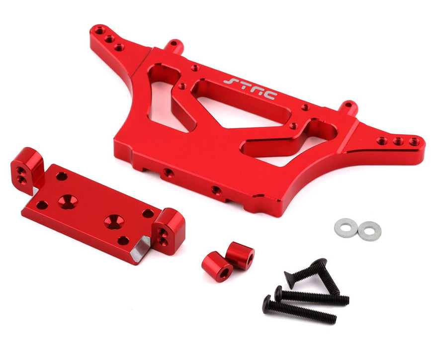 ST Racing Concepts Traxxas Drag Slash Tour d'amortisseur arrière HD en aluminium (rouge)