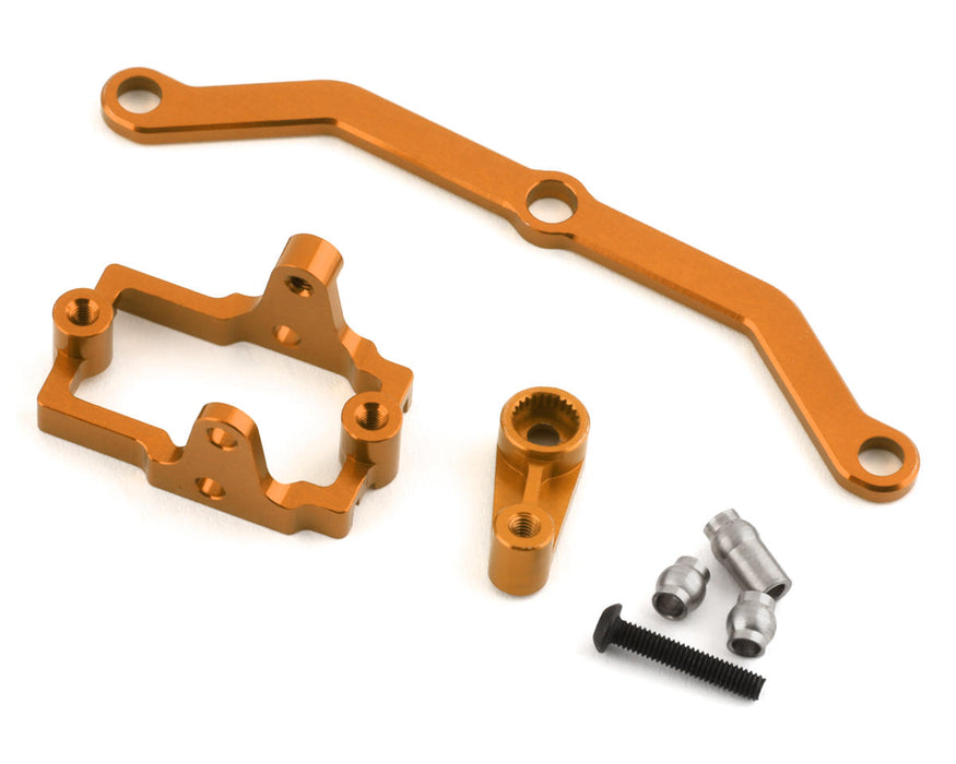 ST Racing Concepts Traxxas TRX-4M Combo de mise à niveau de direction en aluminium (Orange)