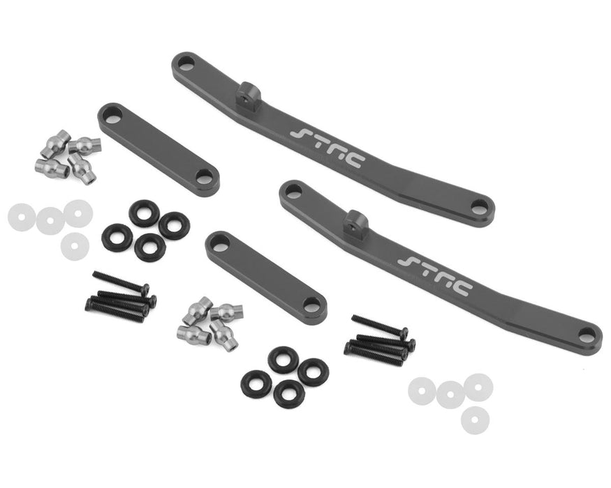 ST Racing Concepts Axial AX24 Aluminum Front & Rear Steering Links (Gun Metal)