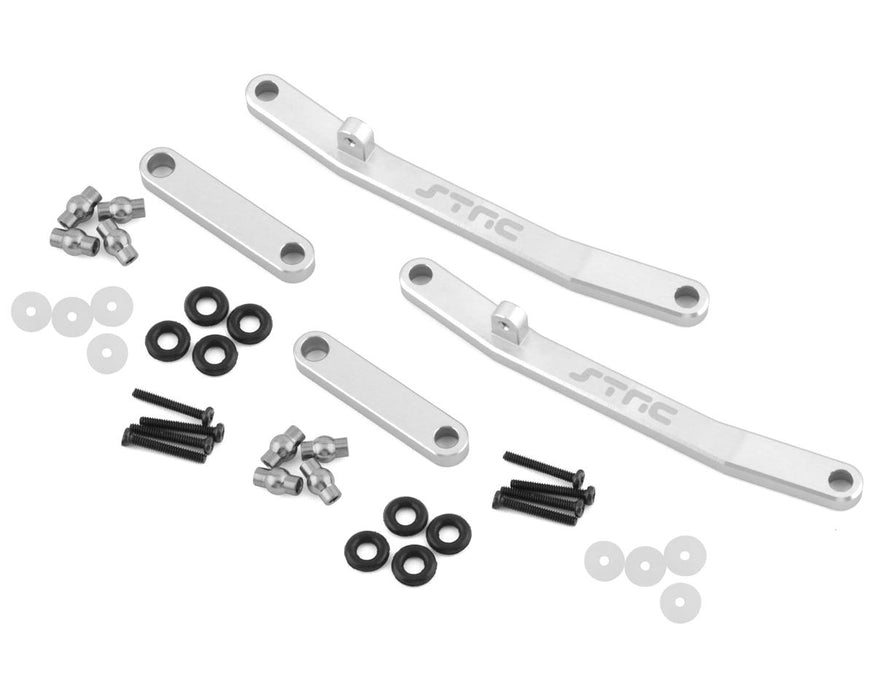 Maillons de direction avant et arrière en aluminium ST Racing Concepts Axial AX24 (argent)