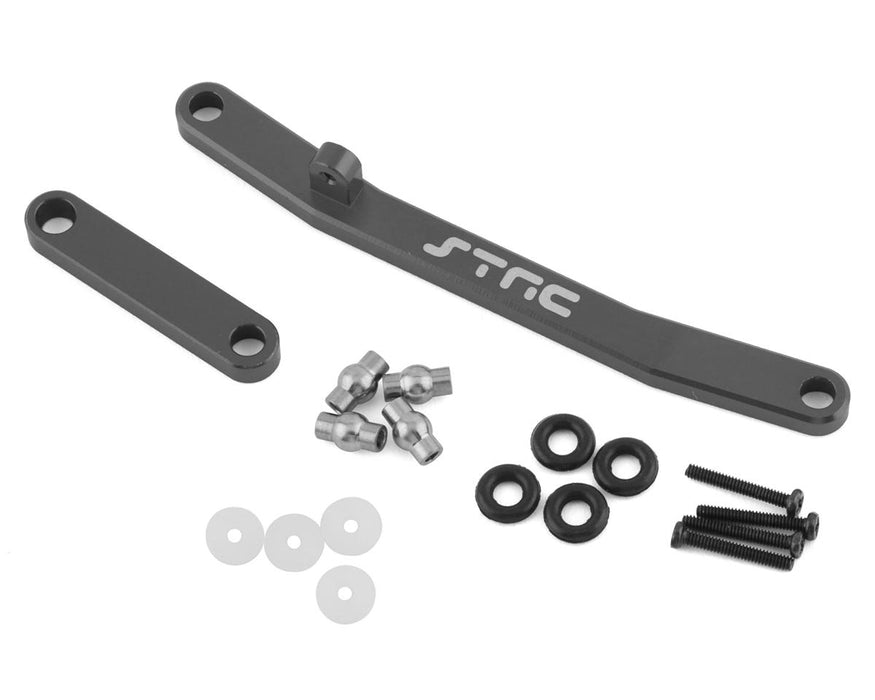 ST Racing Concepts Axial SCX24 Jeu de maillons de direction en aluminium (Gun Metal)