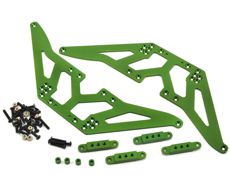 Kit de levage de châssis en aluminium ST Racing Concepts SCX10 (vert)