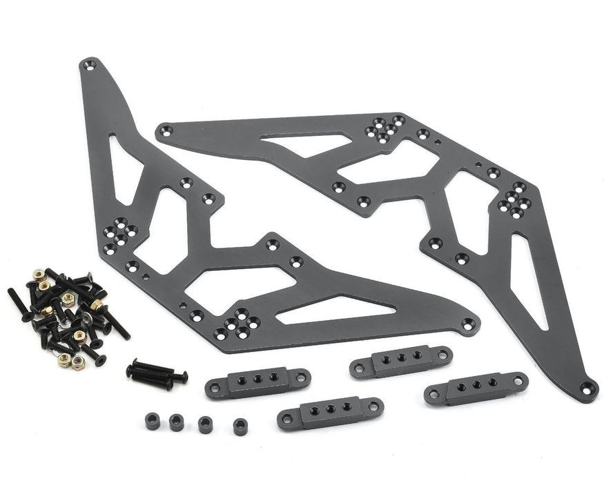 ST Racing Concepts SCX10 Kit de levage de châssis en aluminium (Gun Metal)