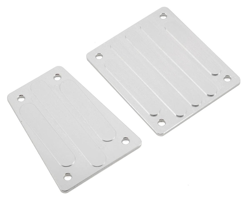 Plaques de protection avant et arrière en aluminium ST Racing Concepts Axial EXO (argent)