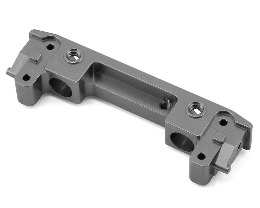 ST Racing Concepts SCX10 II Support de pare-chocs avant à profil bas en aluminium (Gun Metal)