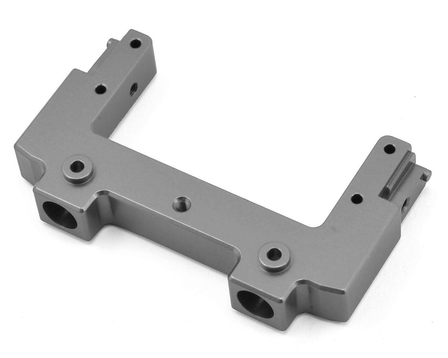 ST Racing Concepts SCX10 II Support de pare-chocs arrière en aluminium/support de châssis (Gun Metal)