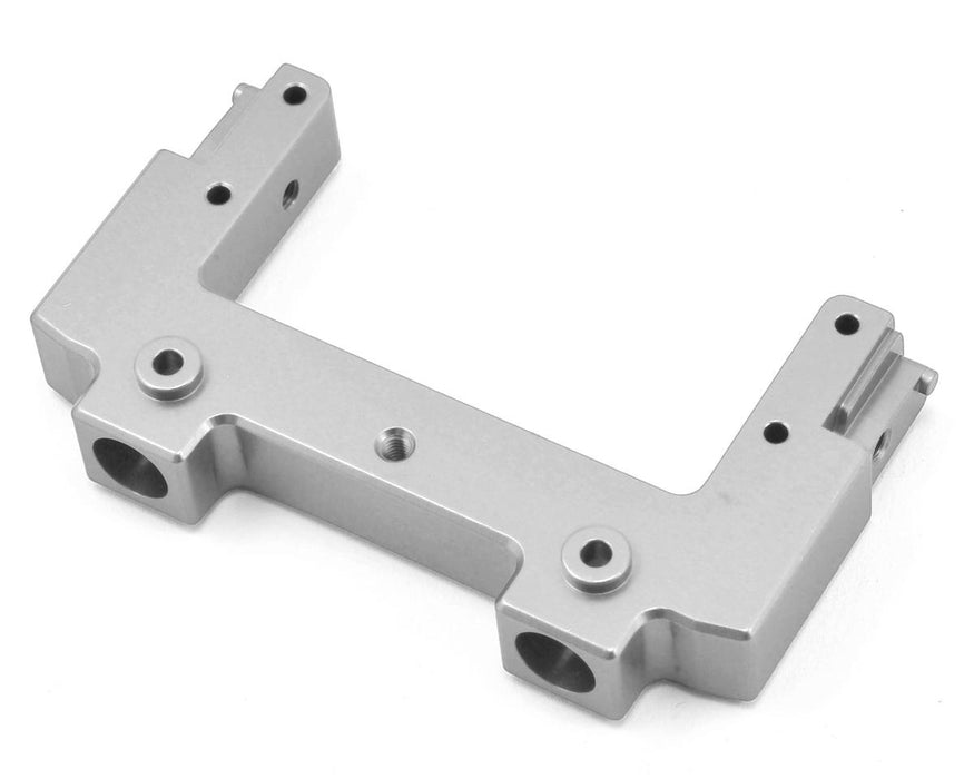 ST Racing Concepts SCX10 II Support de pare-chocs arrière en aluminium/renfort de châssis (argent)