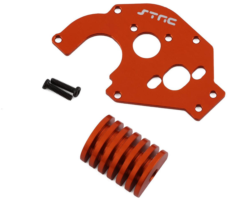 ST Racing Concepts Axial SCX24 Plaque moteur en aluminium avec dissipateur thermique (Orange)