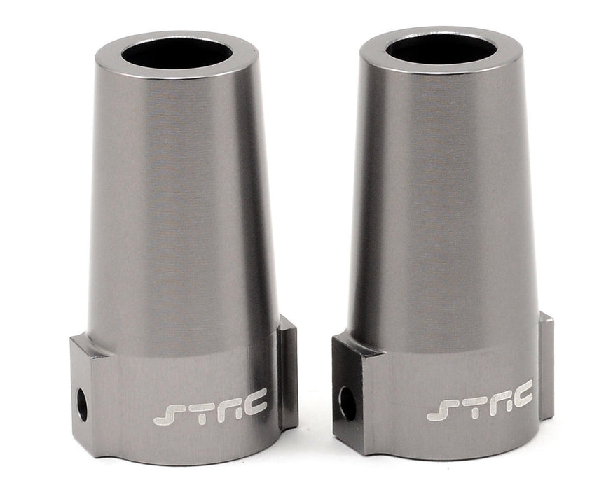 ST Racing Concepts Aluminum Rear Lock Out Set (Gun Metal) (2)