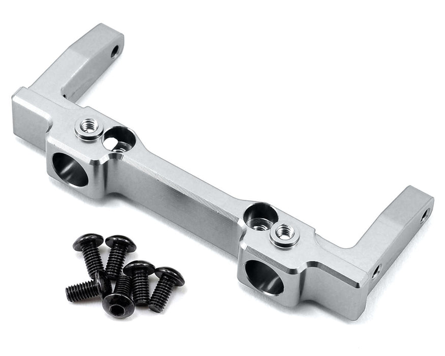 ST Racing Concepts SCX10 Support de pare-chocs avant en aluminium (argent) (AXI90028)