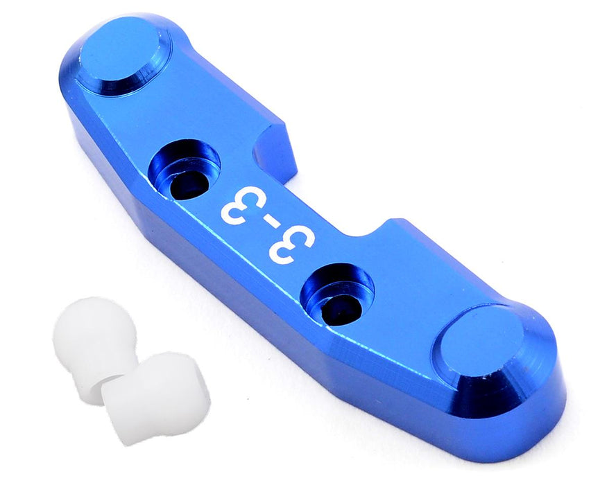 ST Racing Concepts SC10 4X4 Support de bras arrière en aluminium avec inserts en Delrin (bleu)