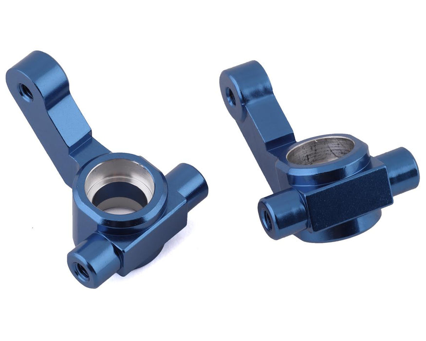 Fusées d'essieu en aluminium ST Racing Concepts DR10 (bleu) (2)