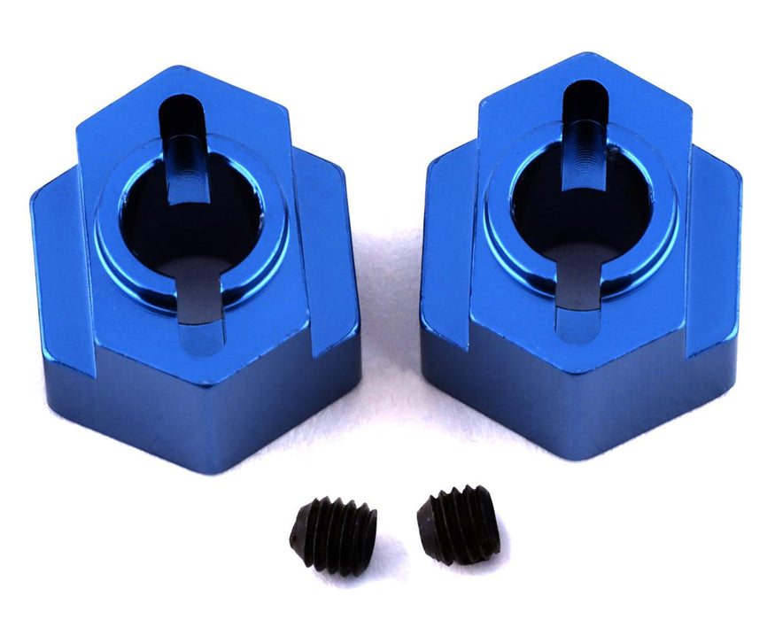 ST Racing Concepts DR10 Aluminum Rear Hex Adapters (2) (Blue)