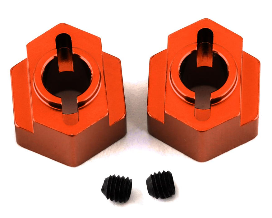 ST Racing Concepts DR10 Aluminum Rear Hex Adapters (2) (Orange)