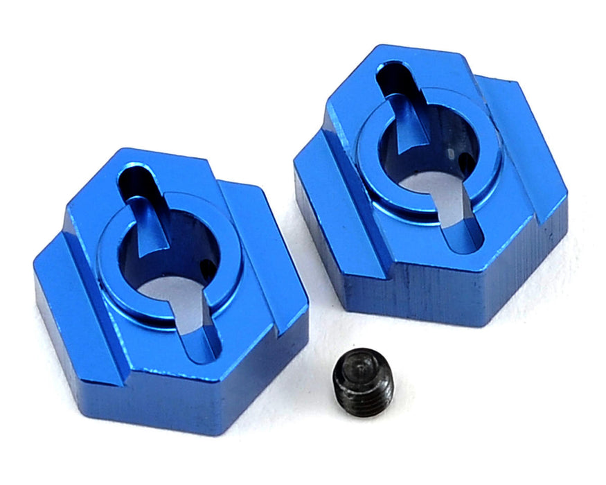 ST Racing Concepts B5 Aluminum Rear Hex Adapter (2) (Blue)