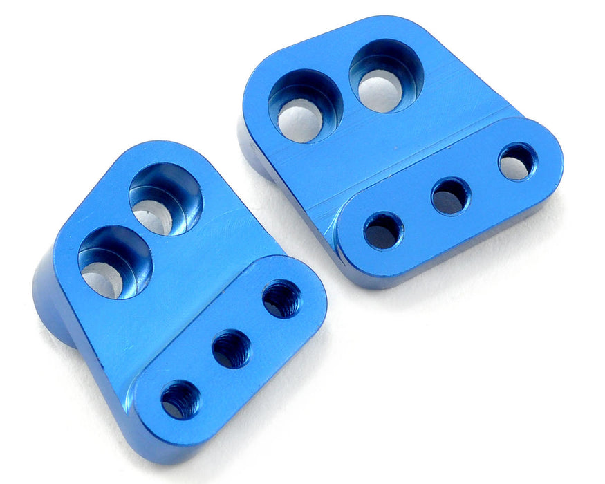 ST Racing Concepts Aluminum HD Rear Lower Shock Standoff Set (Blue) (2)