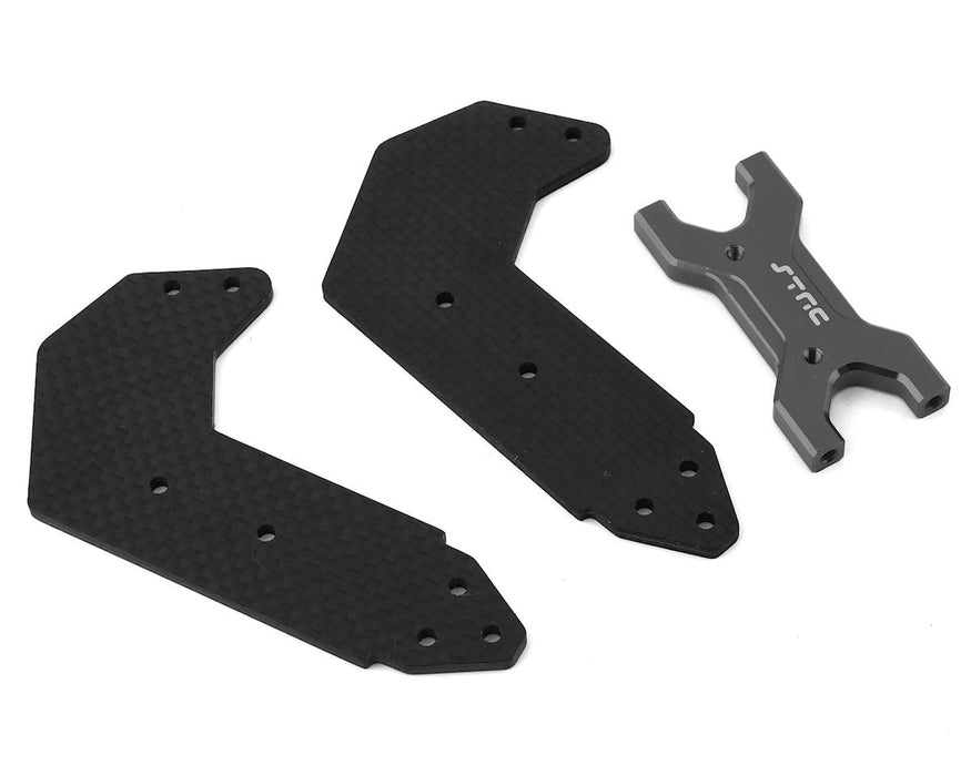 Support d'aile arrière en graphite ST Racing Concepts Arrma Limitless (Gun Metal)