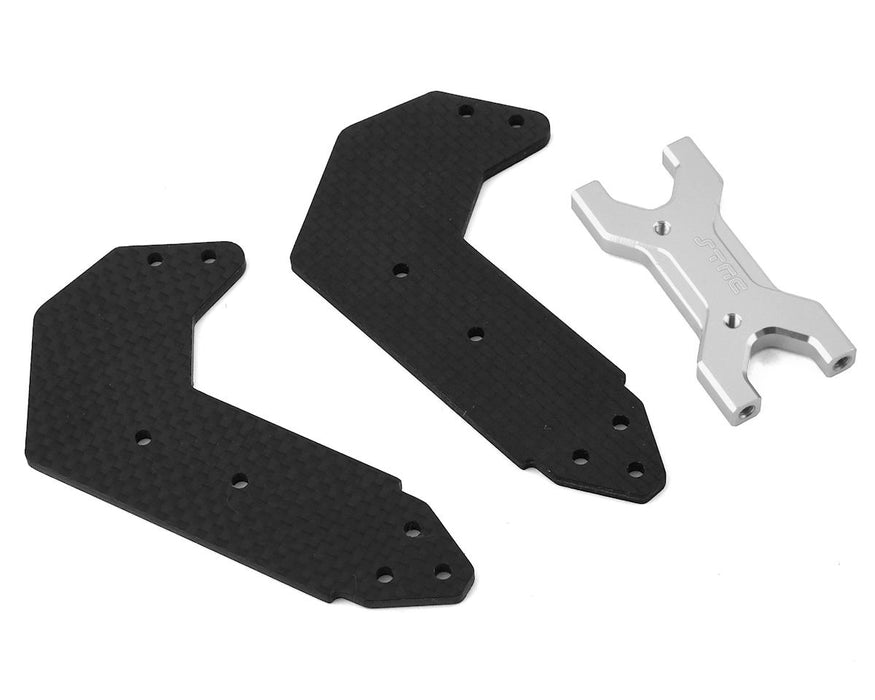 Support d'aile arrière en graphite ST Racing Concepts Arrma Limitless (argent)