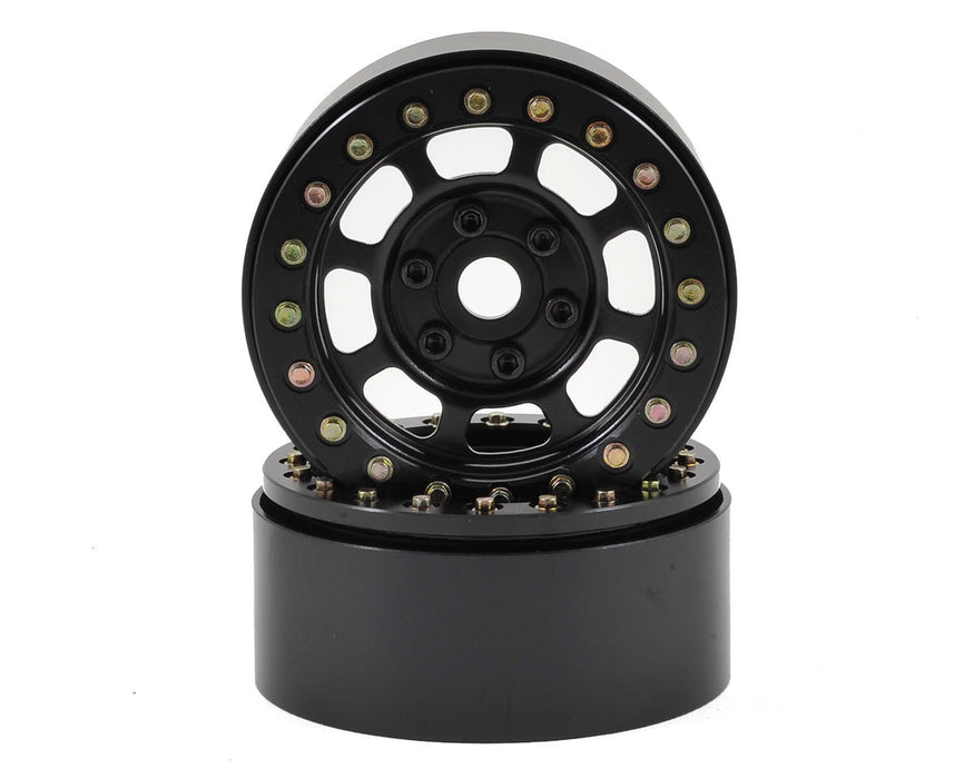 SSD RC Trail 1.9" Steel Beadlock Crawler Wheels (Black) (2)