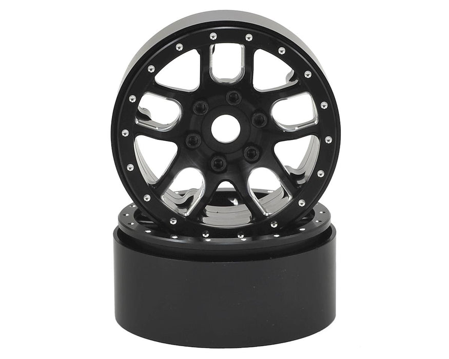 Roues SSD RC 1,9" Double Time Beadlock (Noir) (2)