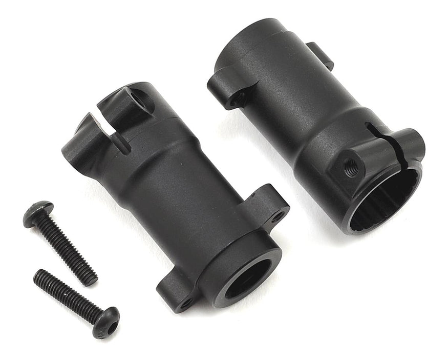 SSD RC SCX10 II Pro Aluminum Rear Lockouts (Black)