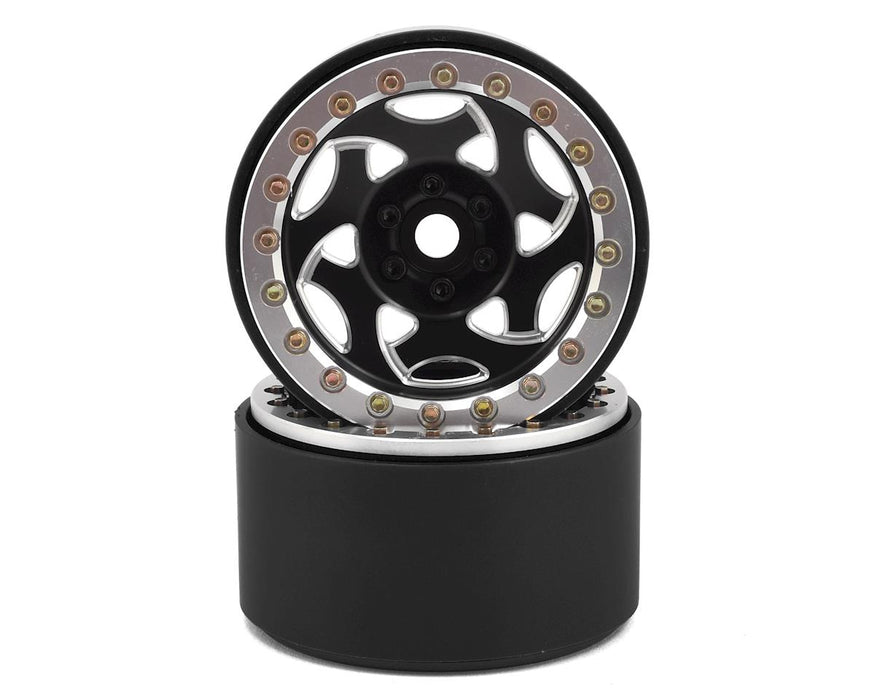 Roues SSD RC 2.2 Champion Beadlock (noir/argent)