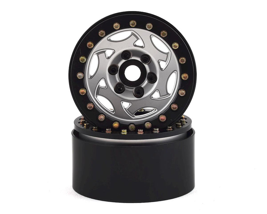 SSD RC 1.9"" Champion Beadlock Wheels (Silver/Black)