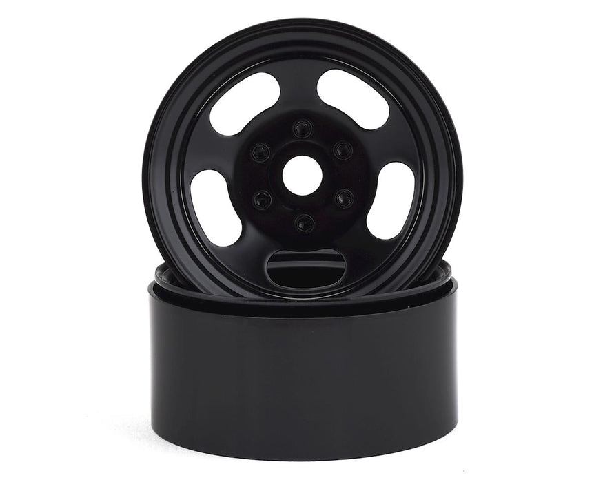 SSD RC Slot 1.9"" Steel Beadlock Wheels (Black)