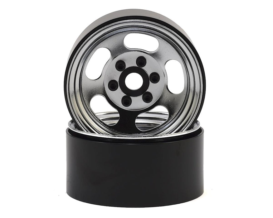 SSD RC Slot 1.9"" Steel Beadlock Wheels (Chrome)