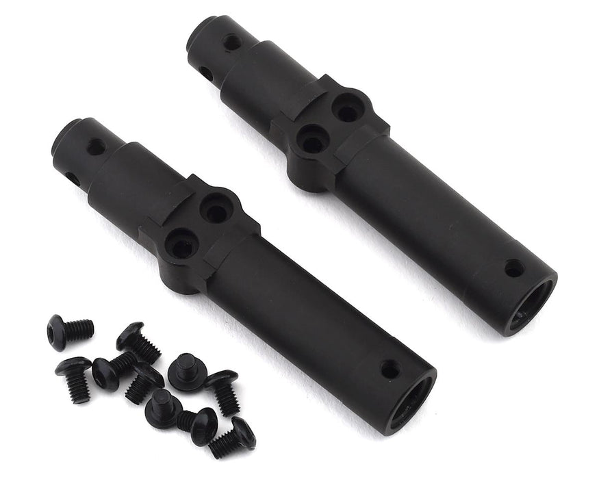 SSD RC SCX10 II Pro44 Aluminum Portal Rear Axle Tubes (Black) (2)