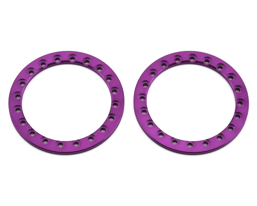 Anneaux Beadlock en aluminium SSD RC 1,9" (Violet) (2)