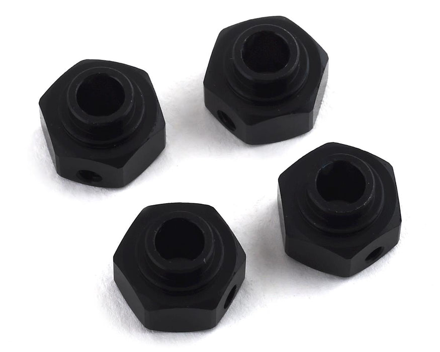 SSD RC Aluminum 6mm Capra Hex Set (4) (Black)