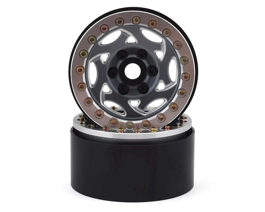 SSD RC 1.9"" Champion Beadlock Wheels (Grey/Silver) (2)