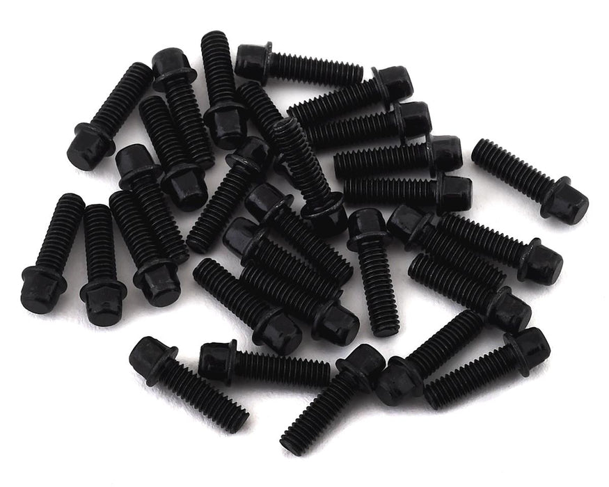 SSD RC 2.5x8mm Scale Wheel Bolts (Black) (30)