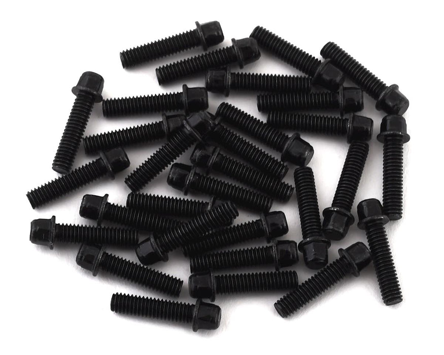 SSD RC 2.5x10mm Scale Wheel Bolts (Black) (30)